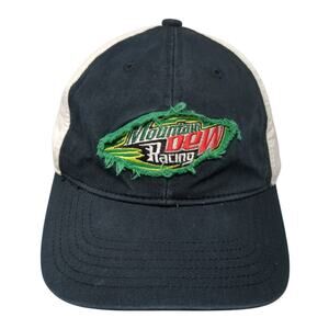 Mountain Dew Racing Strapback Baseball Cap Multi One Size Adjustable Embroidered